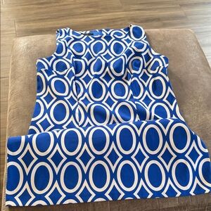 Alyx Blue and White Geometric Dress